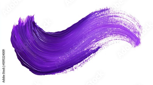 Purple Paint Stroke Abstract Art