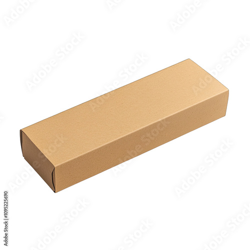 Plain brown cardboard box for packaging and storage