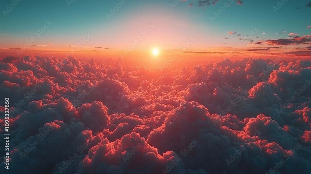 Aerial Sunset Dramatic Cloudscape Golden Hour Sky Nature Aerial Sunset Dramatic Cloudscape Golden Hour Sky Nature