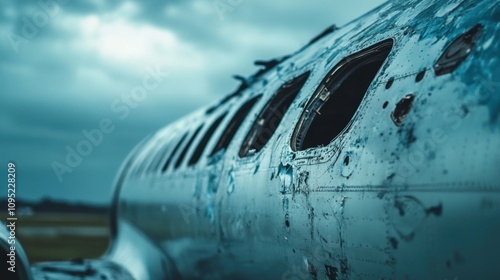 Wallpaper Mural Derelict Airplane Wreckage Damaged, Rusty, Abandoned, Aviation Disaster Torontodigital.ca