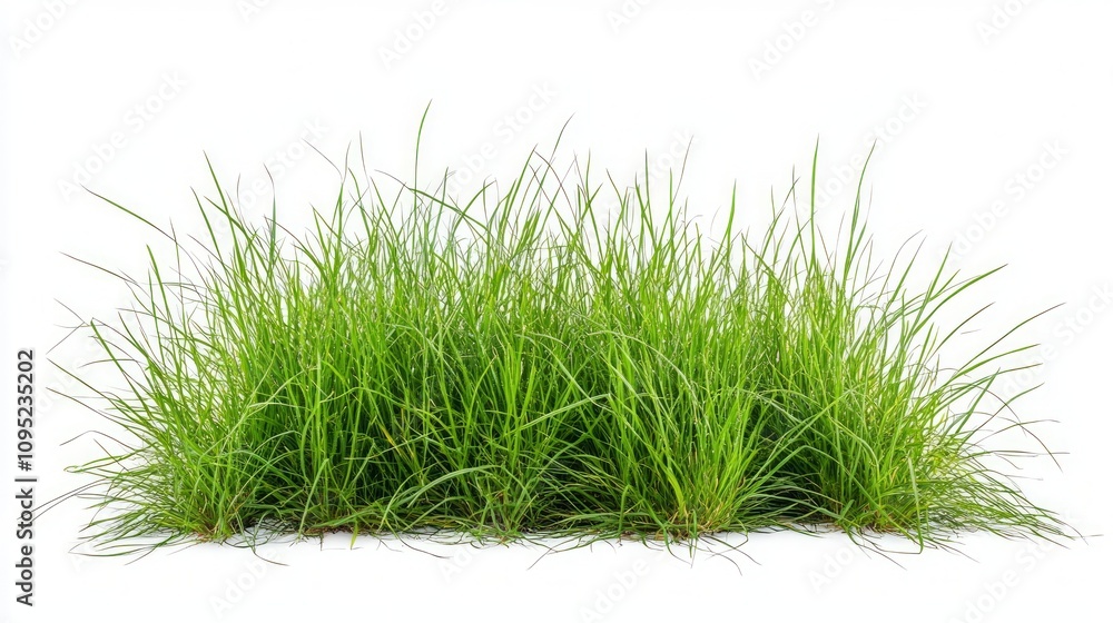 Fresh Green Grass Isolated on White Background Fresh Green Grass Isolated on White Background