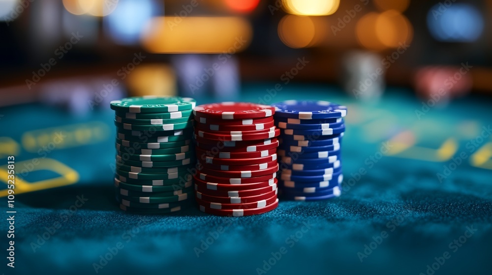 a stack of poker chips sitting on top of a table a stack of poker chips sitting on top of a table