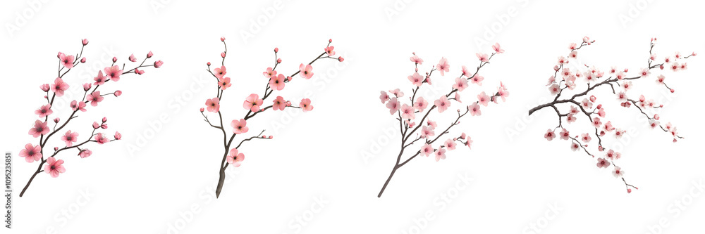 Blooming cherry blossoms celebrating wealth and fortune in the year of abundance nature's tranquil environment perspective Blooming cherry blossoms celebrating wealth and fortune in the year of abundance nature's tranquil environment perspective
