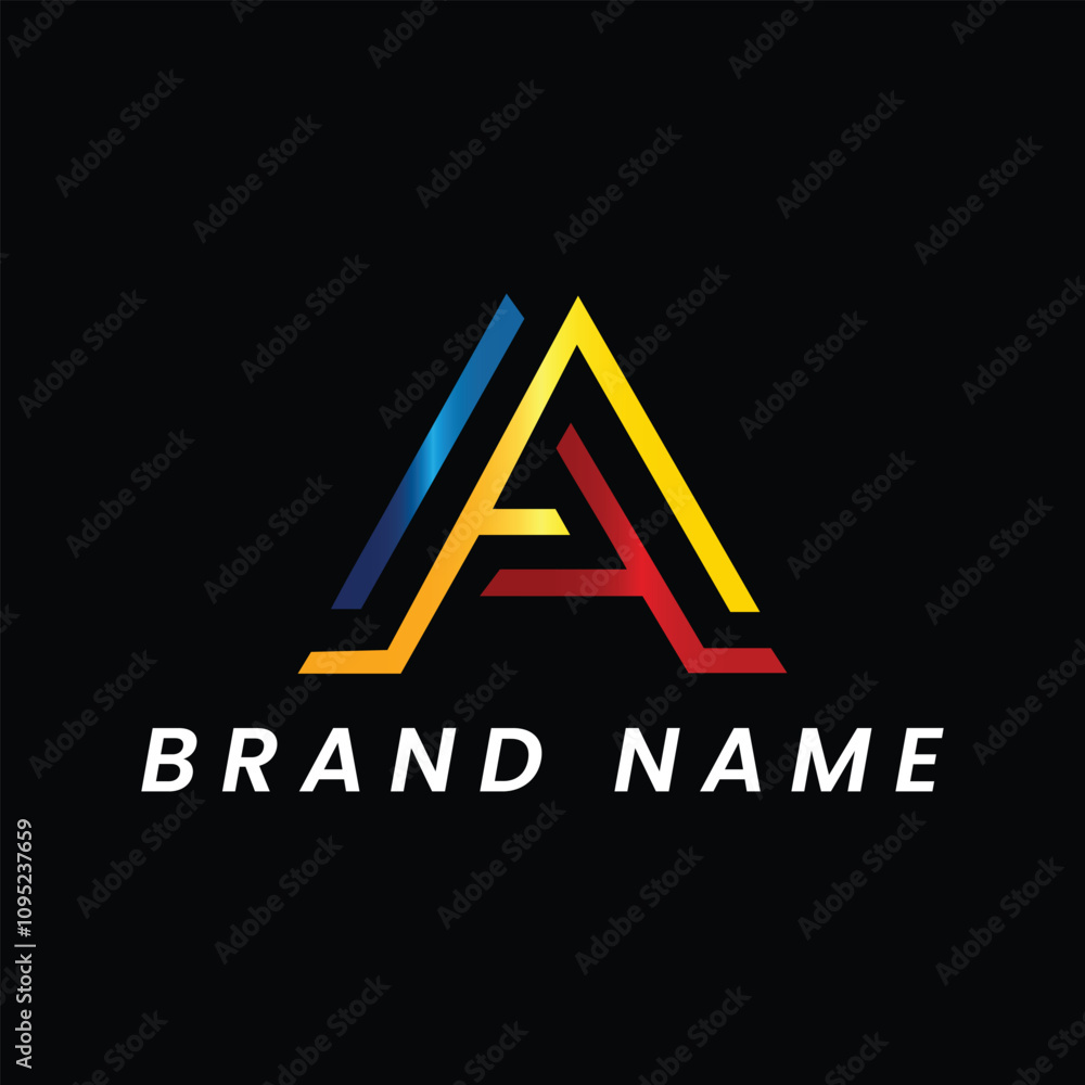 letter a text logo design vector letter a text logo design vector