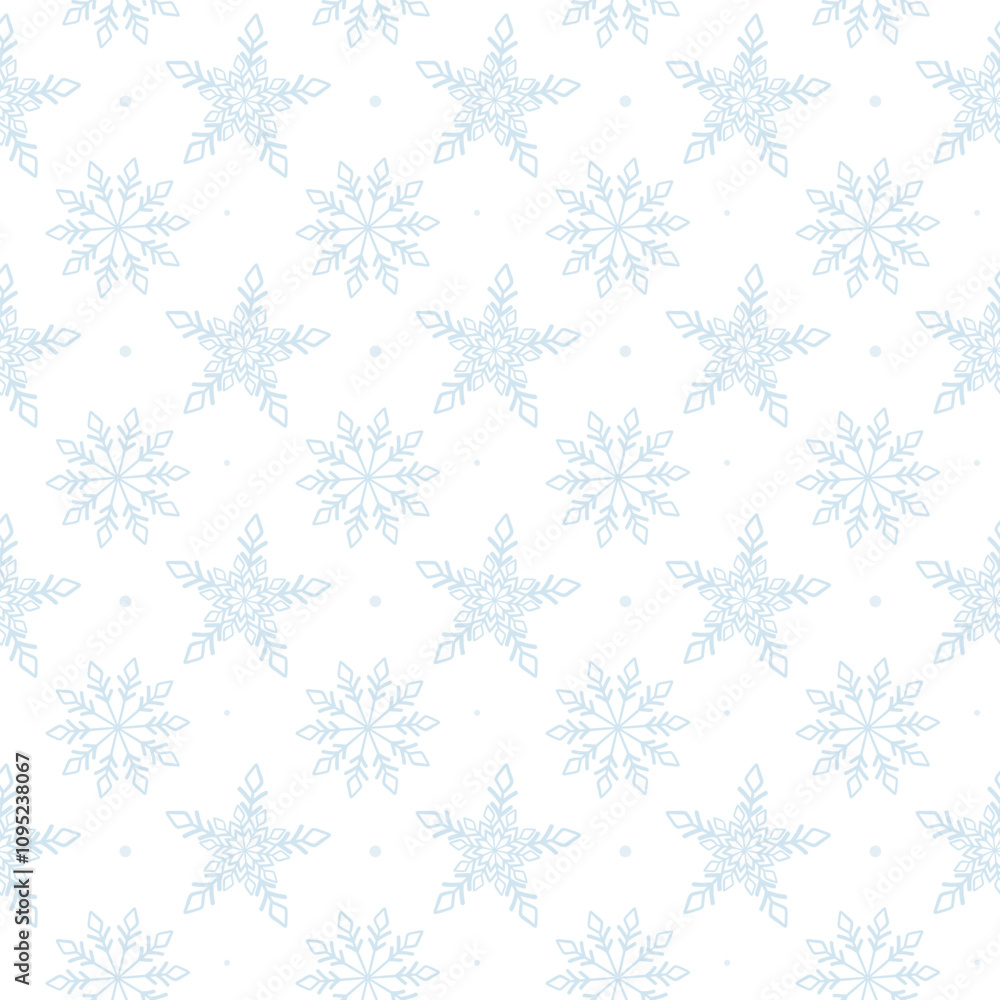 Christmas seamless pattern with snowflakes on a white background. Christmas pattern concept for packaging paper, wallpaper, scrapbooking paper, etc. Vector pattern with snowflakes. Christmas seamless pattern with snowflakes on a white background. Christmas pattern concept for packaging paper, wallpaper, scrapbooking paper, etc. Vector pattern with snowflakes.