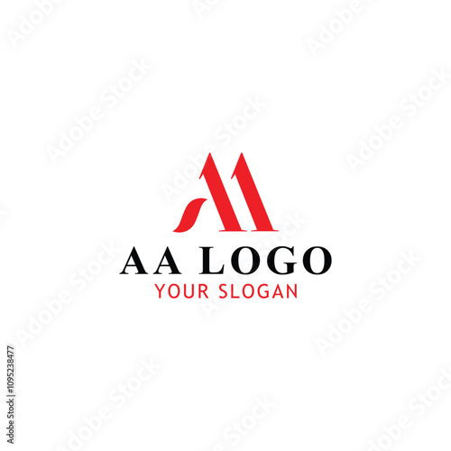 letters aaa text logo design vector format