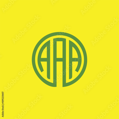 letters aaa text logo design vector format