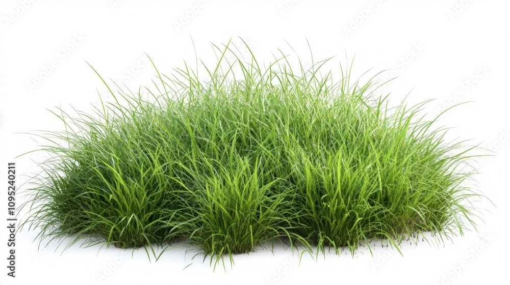 Fresh Green Grass Isolated on White Background Fresh Green Grass Isolated on White Background