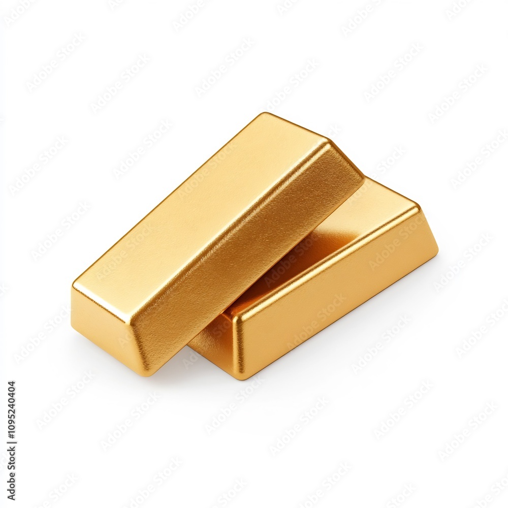 Stacked Gold Bars on White Background Detailed Macro Shot of Precious Metal Ingots Stacked Gold Bars on White Background Detailed Macro Shot of Precious Metal Ingots