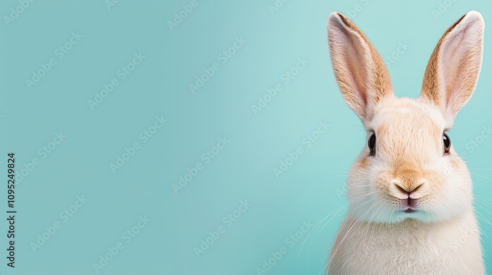 Cute Bunny Rabbit Portrait Easter Pet Animal Spring Cute Bunny Rabbit Portrait Easter Pet Animal Spring