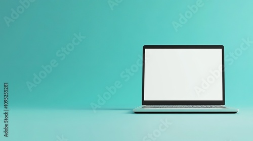 laptop with white screen background