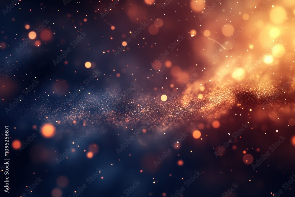 Abstract Cosmic Background with Sparkling Lights Abstract Cosmic Background with Sparkling Lights