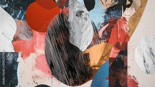 Urban Graffiti Artwork Featuring Torn Paper Texture and Colorful Design