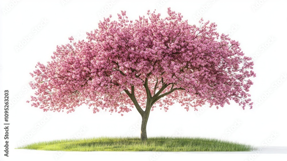 Fototapeta premium Stunning Pink Cherry Blossom Tree in Springtime