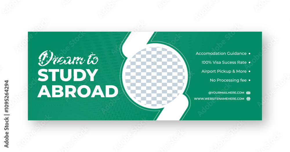 Study abroad facebook cover or banner design Study abroad facebook cover or banner design