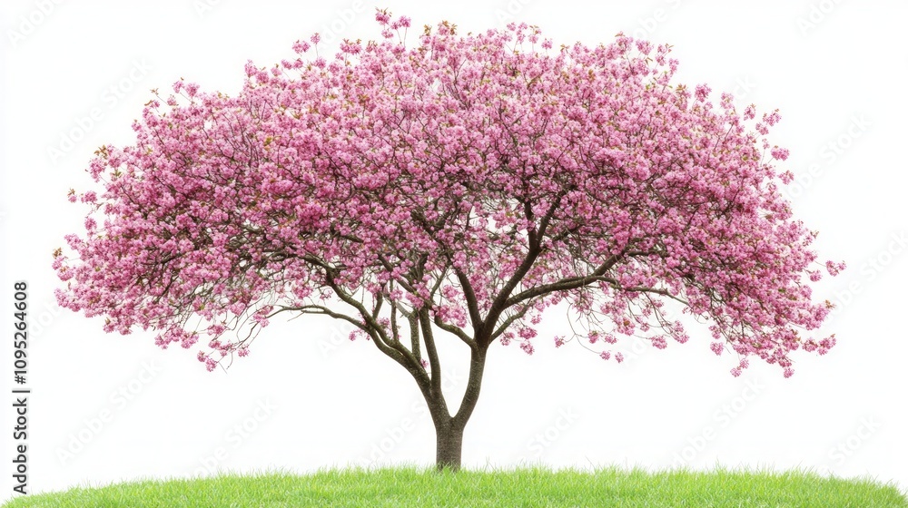 Fototapeta premium Stunning Pink Cherry Blossom Tree in Springtime