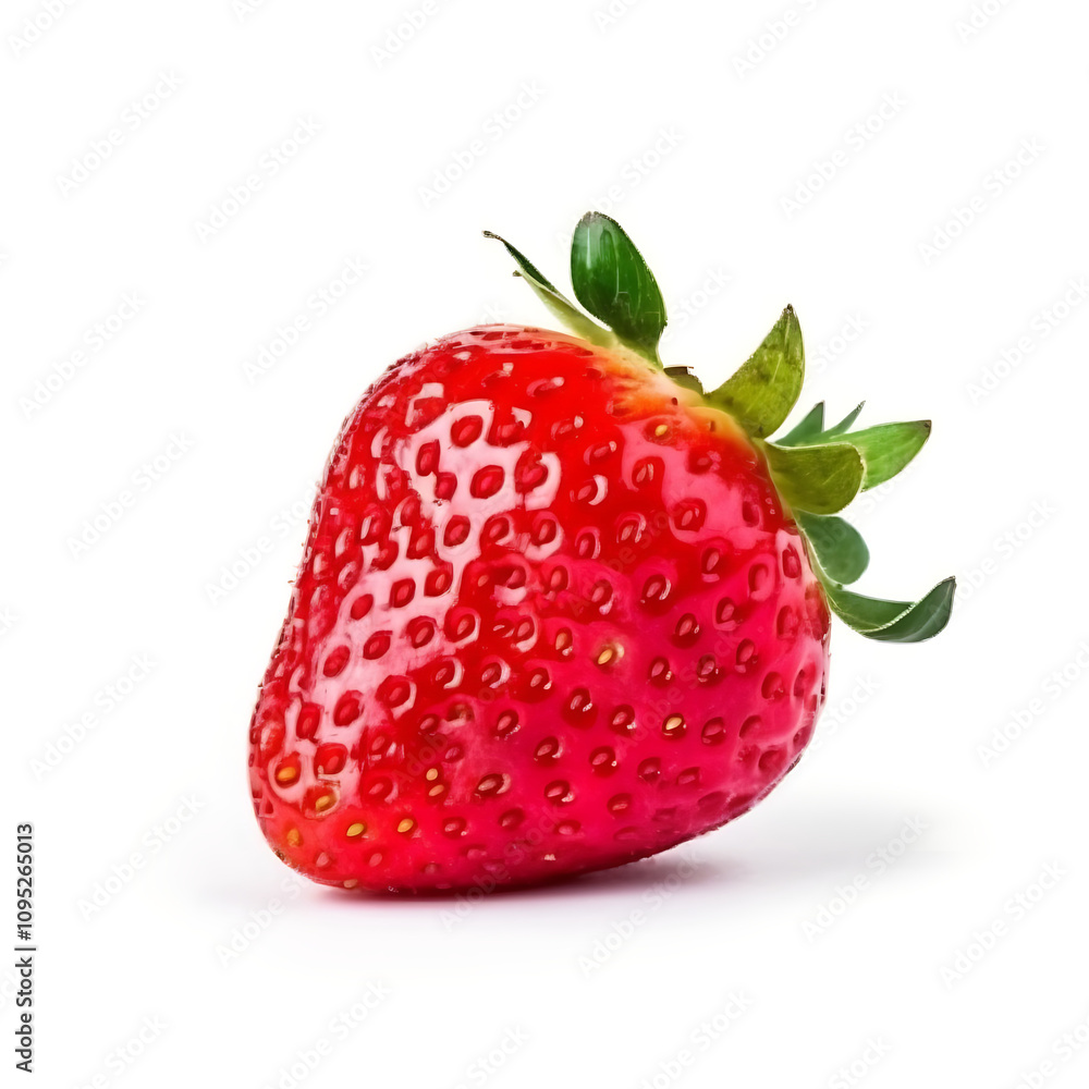 Fresh juicy red strawberry isolated on white background Fresh juicy red strawberry isolated on white background