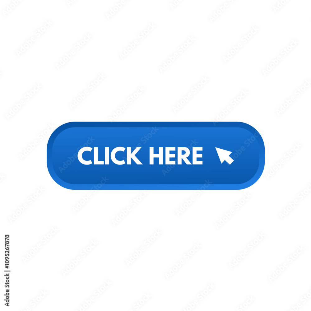 click here - blue long button click here - blue long button