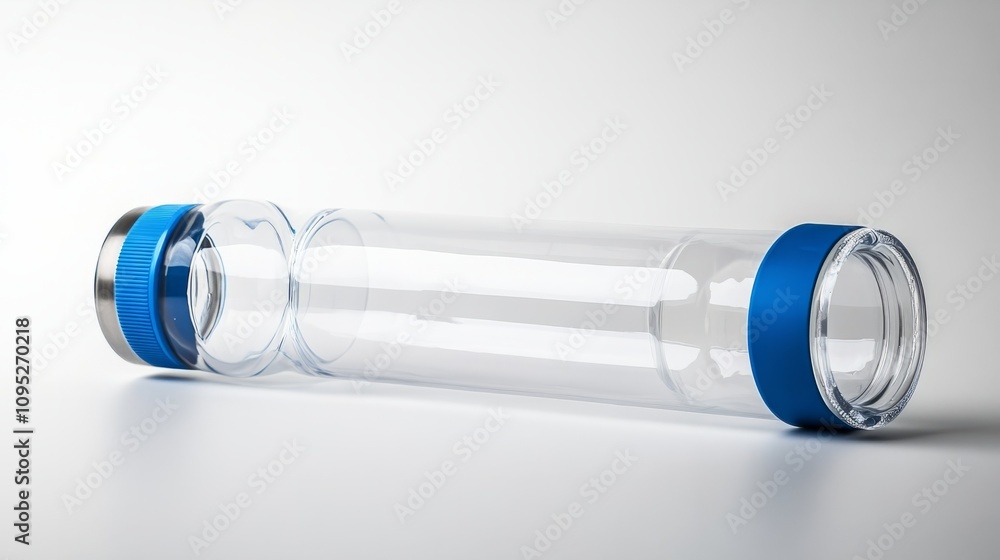 empty transparant plastic bottle on white empty transparant plastic bottle on white