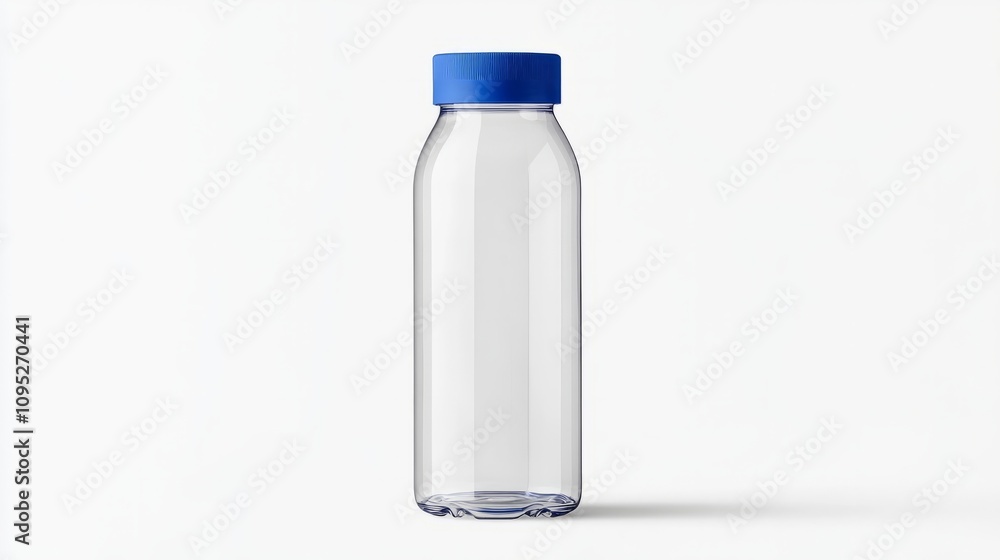empty transparant plastic bottle on white empty transparant plastic bottle on white