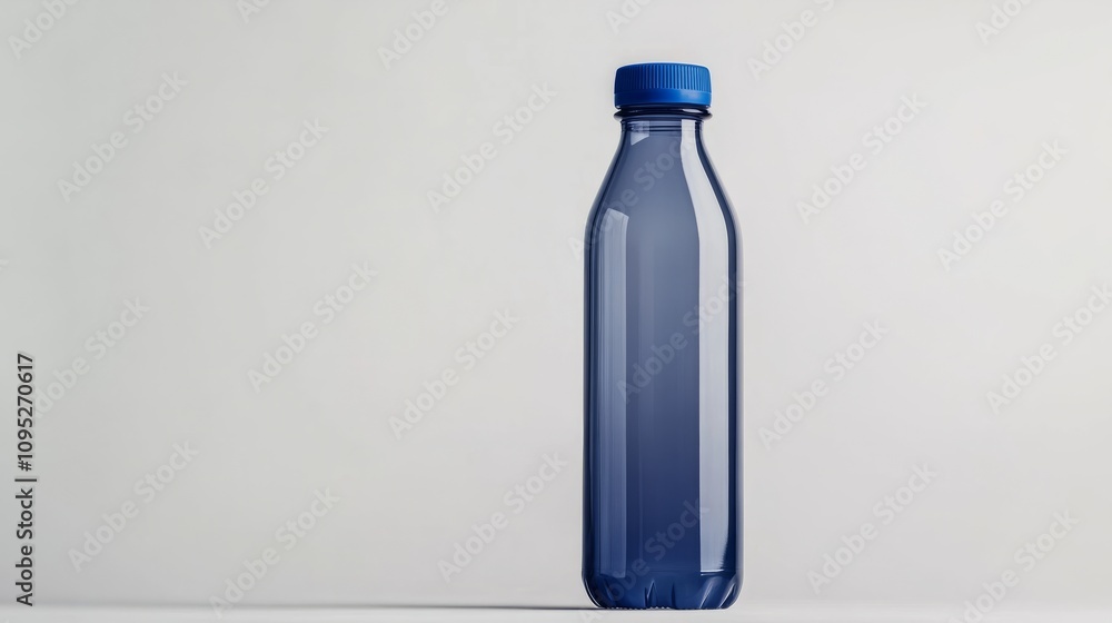 dark empty transparant plastic bottle on white dark empty transparant plastic bottle on white