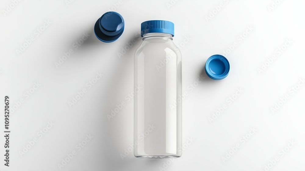 empty transparant plastic bottle on white empty transparant plastic bottle on white