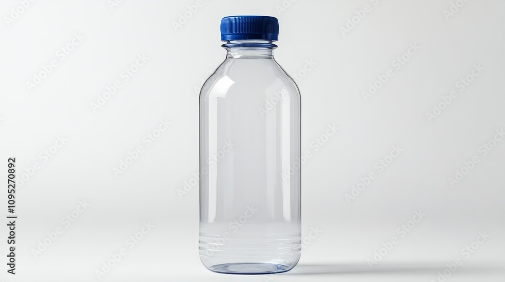 empty transparant plastic bottle on white empty transparant plastic bottle on white