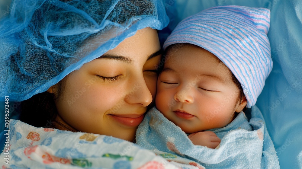 IVF Miracle: A Mother and Baby's Moments.Concept of Parenthood, love, family, hope, new life, medical advancement, IVF success,Healthcare, fertility clinics, IVF treatment, adoption agencies IVF Miracle: A Mother and Baby's Moments.Concept of Parenthood, love, family, hope, new life, medical advancement, IVF success,Healthcare, fertility clinics, IVF treatment, adoption agencies