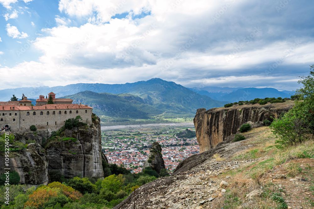 Fototapeta premium landscape of Meteora rocks