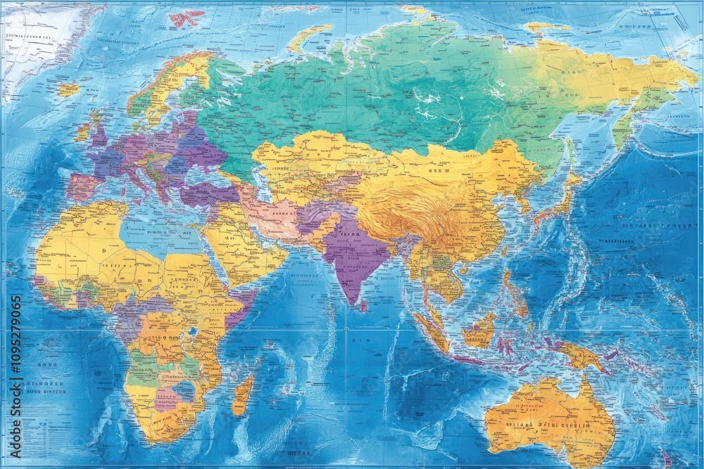 Detailed World Map Showing Countries And Continents Detailed World Map Showing Countries And Continents