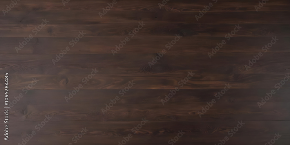 Naklejka premium old wood background. dark brown wooden planks with visible grain and texture. rustic wooden surface with smooth finish and natural knots. seamless arrangement of wooden planks in a horizontal layout. 