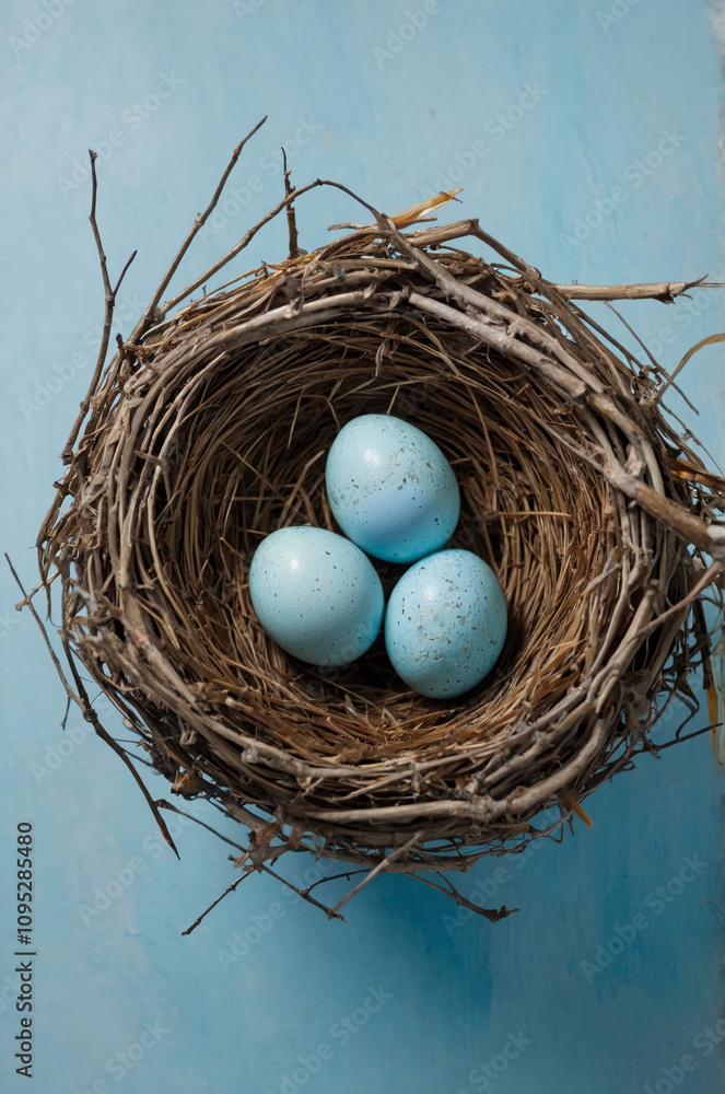 Obraz premium Birds nest, generative AI