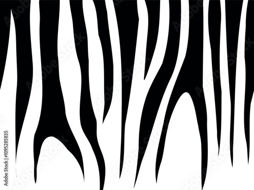 Abstraction Zebra vector seamless pattern print for textiles. Fashion pattern