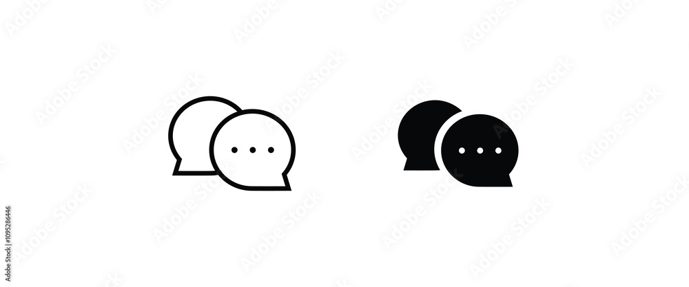 messages icon set Speech bubbles, Editable strok and flat style speaking Chatting Chat, speak, talk line icons set, editable stroke isolated on white, linear vector outline illustration, symbol messages icon set Speech bubbles, Editable strok and flat style speaking Chatting Chat, speak, talk line icons set, editable stroke isolated on white, linear vector outline illustration, symbol