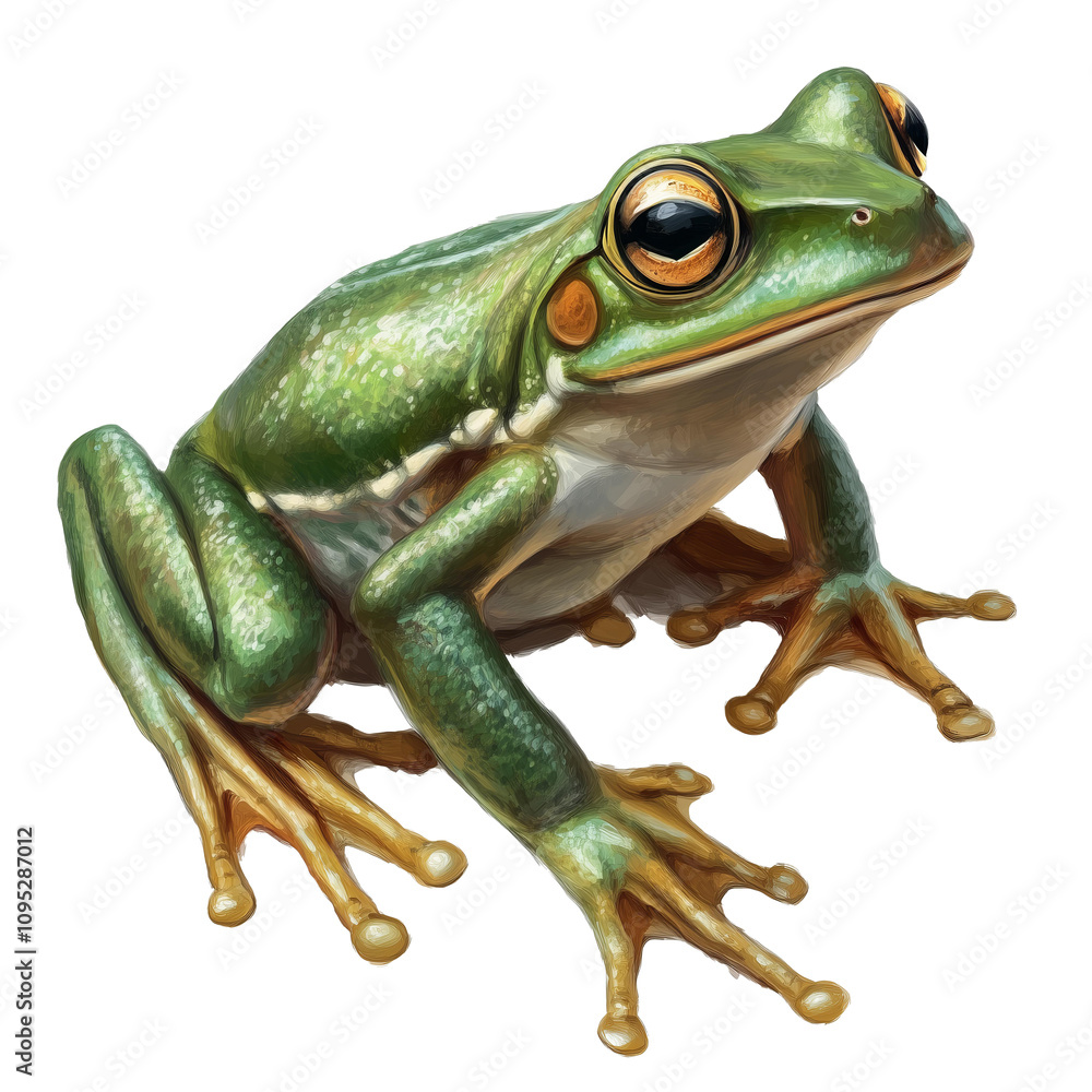 Obraz premium green tree frog
