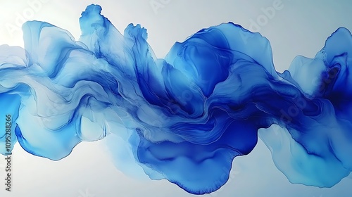 Modern fluid abstract art with seamless alcohol ink and liquid paint transitions