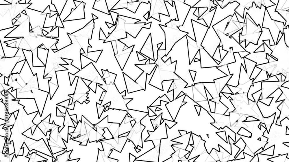 Abstract White and Black Vector, Black Musical Notes on White Background. Many Random Falling Notes. Abstract White and Black Vector, Black Musical Notes on White Background. Many Random Falling Notes.