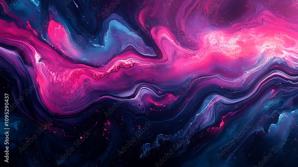 Abstract colorful alcohol ink swirls creating dynamic fluid transitions