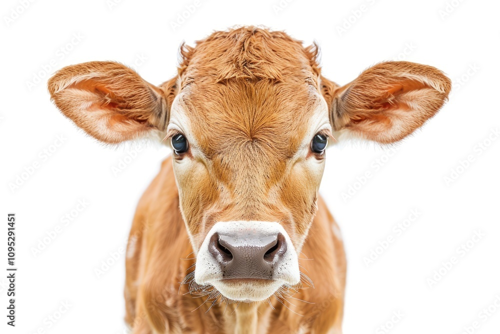 Black and white cow isolated Black and white cow isolated