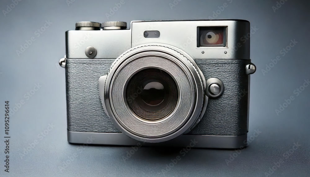 Metallic 3D image of aluminum camera Metallic 3D image of aluminum camera