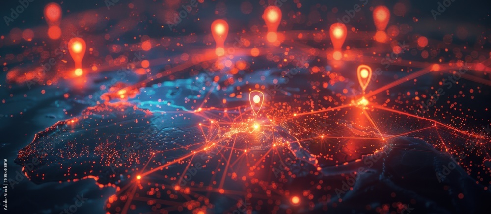 Obraz premium Global Network Connections