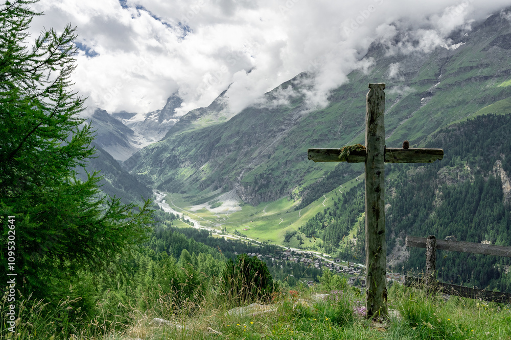Cross in the mountain Cross in the mountain