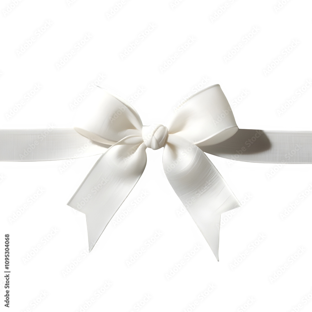 white ribbon bows on a transparent background white ribbon bows on a transparent background