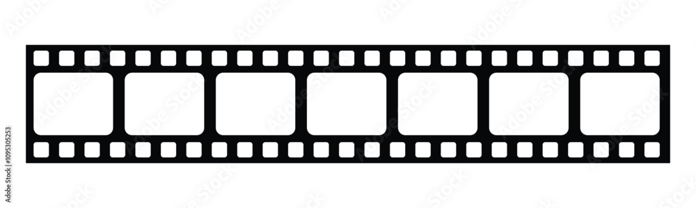 Film strip line icon simple design, film strip icon used for videography elements, cinema reel. Filmstrip with frames, photo and videos for camera. Film strip line icon simple design, film strip icon used for videography elements, cinema reel. Filmstrip with frames, photo and videos for camera.