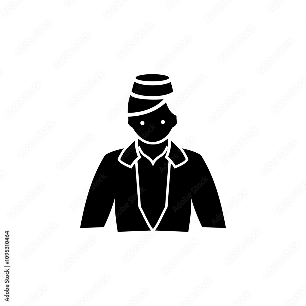 Passenger Icon vector, Airport silhouette vector icon Passenger Icon vector, Airport silhouette vector icon
