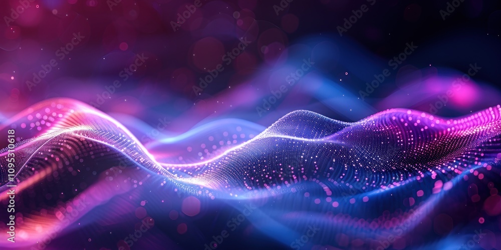 Fototapeta premium Abstract Digital Wave Background