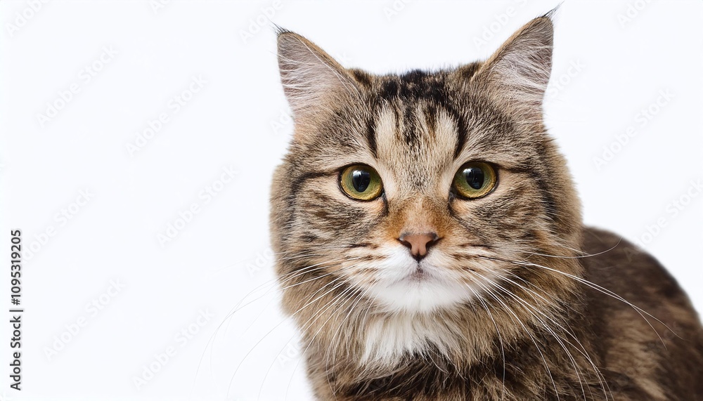 A fluffy ginger cat with wide-open eyes. AI created A fluffy ginger cat with wide-open eyes. AI created