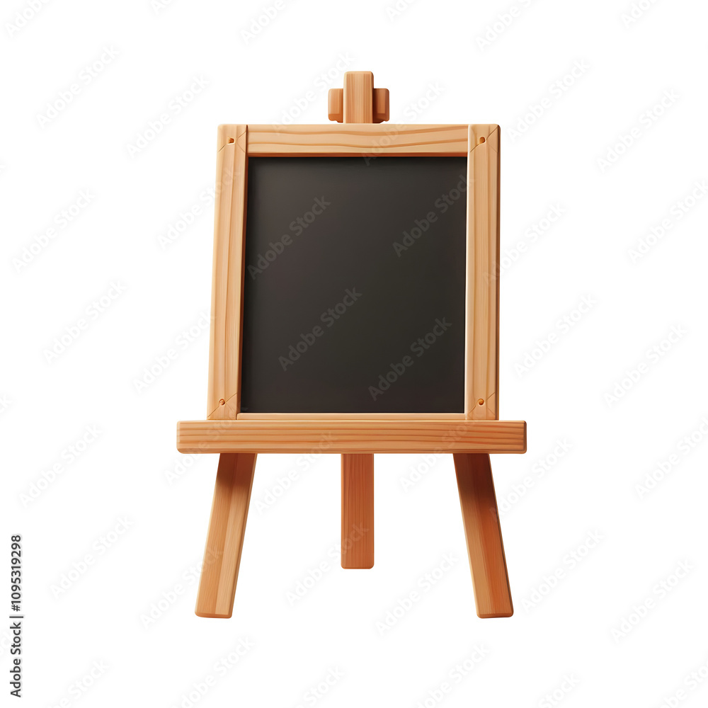 small wooden frame stand chalkboard vector isolated on a transparent background small wooden frame stand chalkboard vector isolated on a transparent background