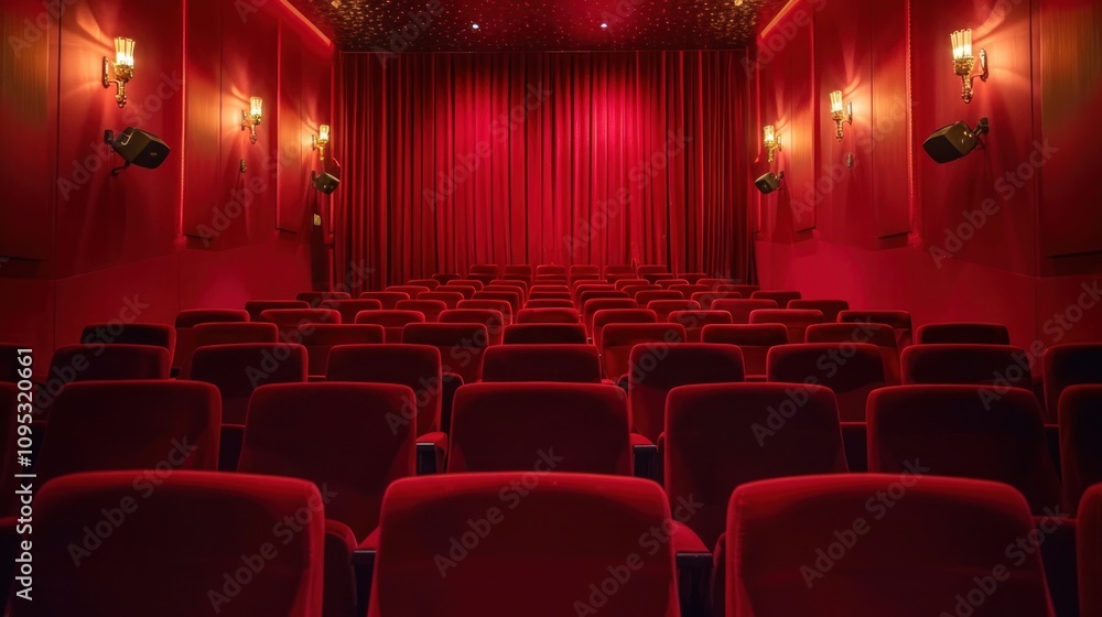 Fototapeta premium Empty Movie Theater Seats