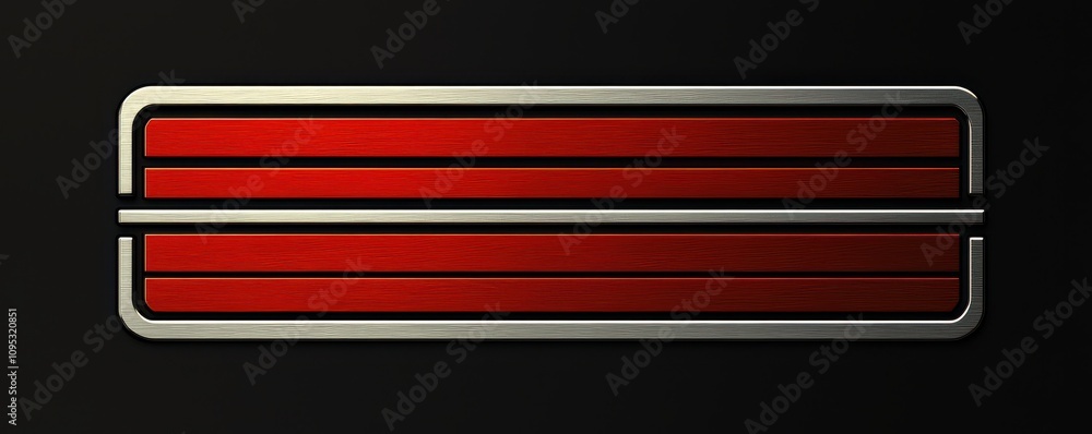 Sleek metallic and red abstract icon design for Harley Davidson logo on a dark background Sleek metallic and red abstract icon design for Harley Davidson logo on a dark background